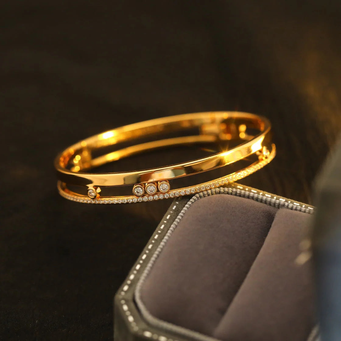 [Loco]Move Romane Diamond Bangle Bracelet