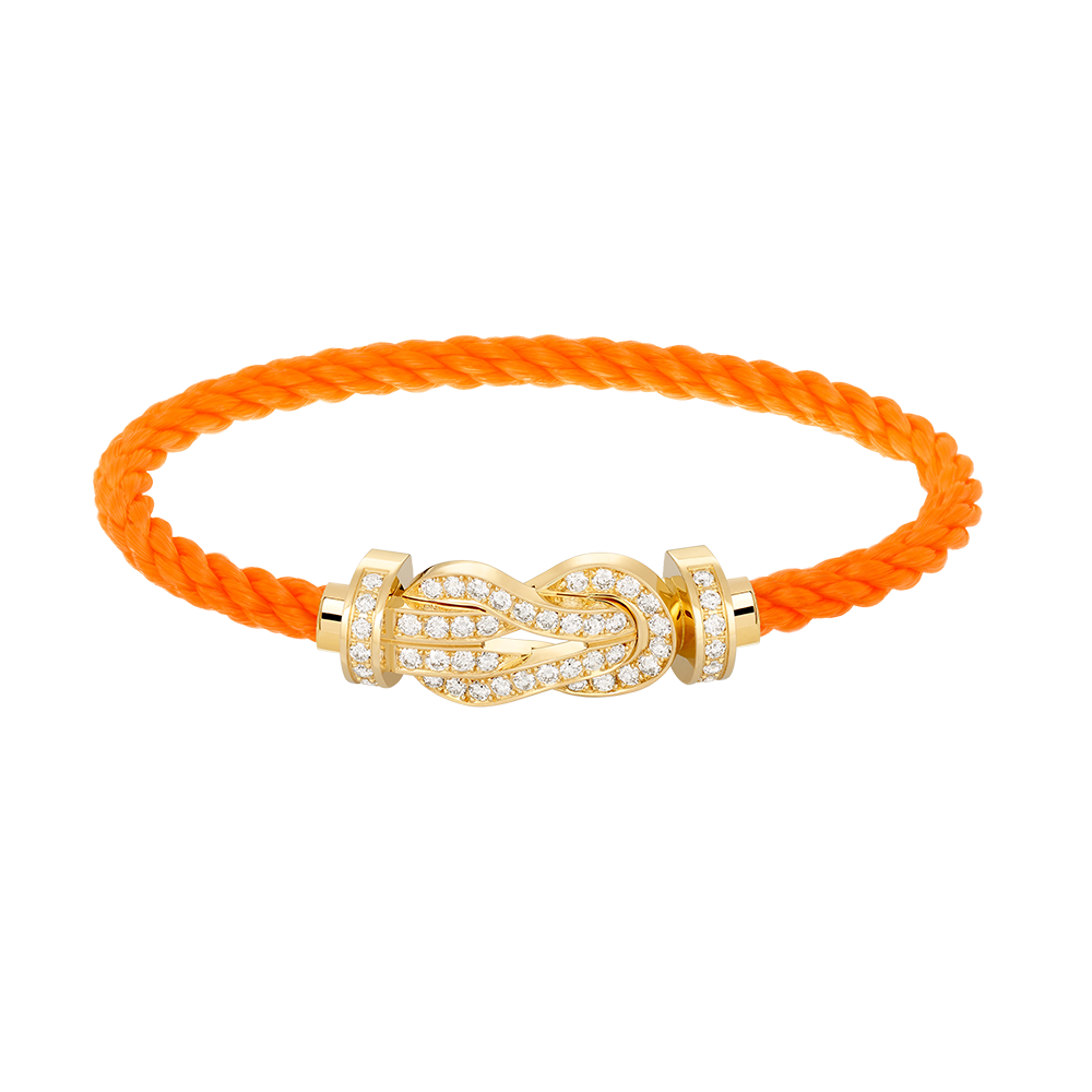 ¡®Loco¡¯CHANCE LARGE 8 FIGURE BUCKLE FULLDIAMOND BRACELET GOLD