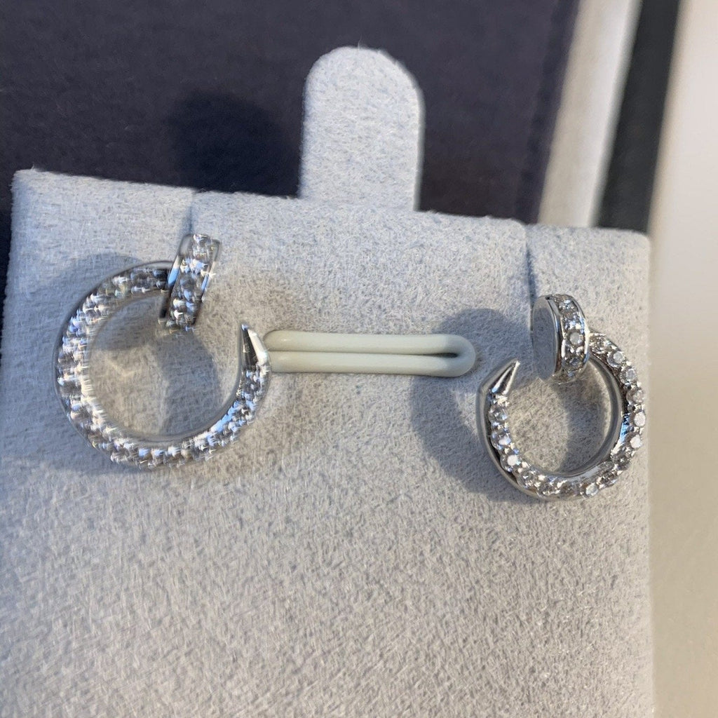 ¡®Loco¡¯JUSTE EARRINGS SILVER DIAMONDS