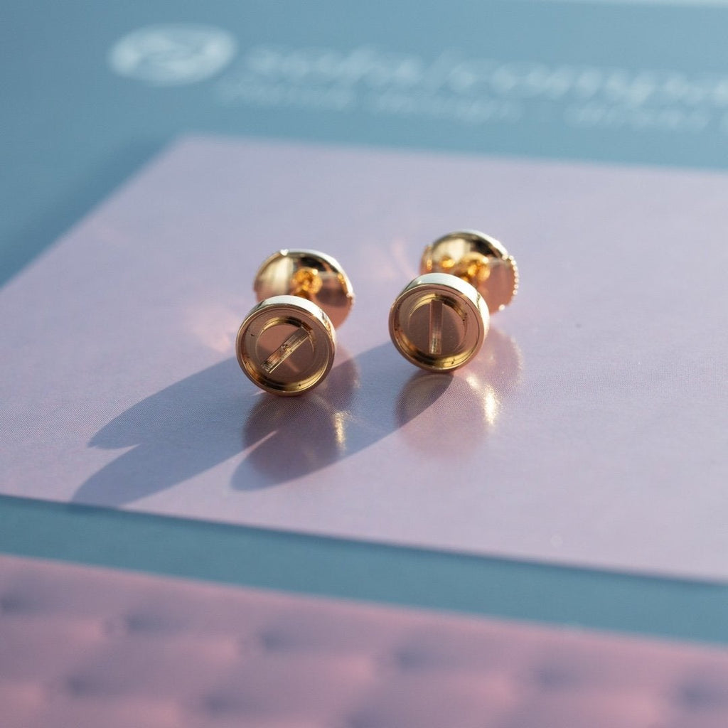 ¡®Loco¡¯LOVE EARRINGS PINK GOLD 10MM