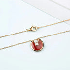 ¡®Loco¡¯AMULETTE GOLD CARNELIAN ONYX NECKLACE