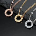 ¡®Loco¡¯LOVE NECKLACE 16MM 2 DIAMONDS