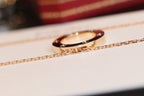 ¡®Loco¡¯LOVE NECKLACE 16MM 6 DIAMONDS PINK GOLD