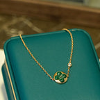 ¡®Loco¡¯SUN MALACHITE 1 DIAMOND PINK GOLD BRACELET