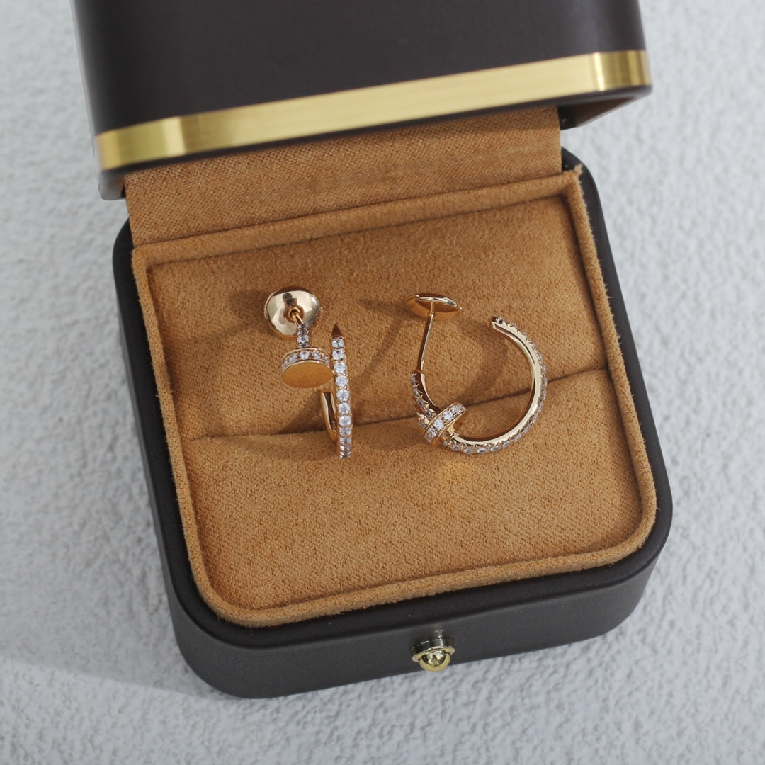 ¡®Loco¡¯JUSTE EARRINGS 12.75MM PINK GOLD DIAMOND