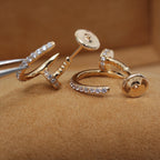 ¡®Loco¡¯JUSTE EARRINGS 12.75MM PINK GOLD DIAMOND