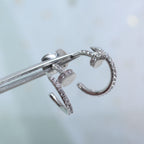 ¡®Loco¡¯JUSTE EARRINGS 12.75MM SILVER DIAMOND