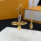 ¡®Loco¡¯LOUISETTE PEDANT GOLD NECKLACE