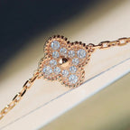 ¡®Loco¡¯CLOVER 20 MOTIFS MALACHITE DIAMOND NECKLACE