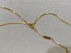 ¡®Loco¡¯CLOVER 25MM NECKLACE GOLD CARNELIAN
