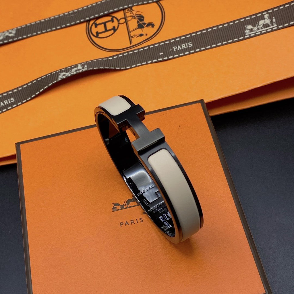 ¡®Loco¡¯H BRACELET 12MM BLACK BEIGE CERAMIC