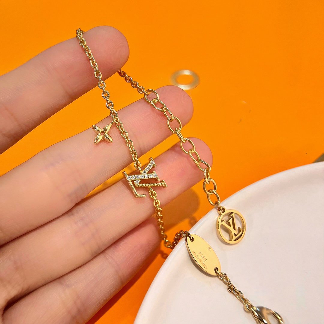 ¡®Loco¡¯LOGO STAR MOTIF GOLD BRACELET