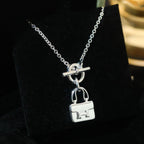 ¡®Loco¡¯POP H PEDANT SILVER NECKLACE