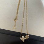 ¡®Loco¡¯STAR BLOSSOM NECKLACE PINK GOLD DIAMONDS
