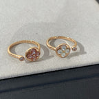 ¡®Loco¡¯SUN 1 DIAMOND PINK MOP RING