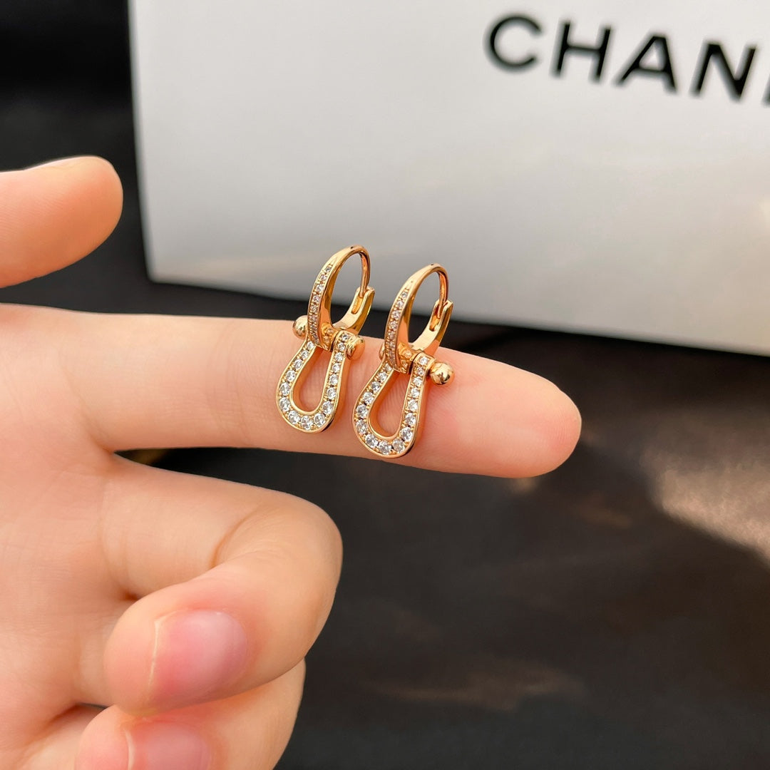 ¡®Loco¡¯FORCE 10 FULL DIAMOND DROP EARRINGS MEDIUM MODEL