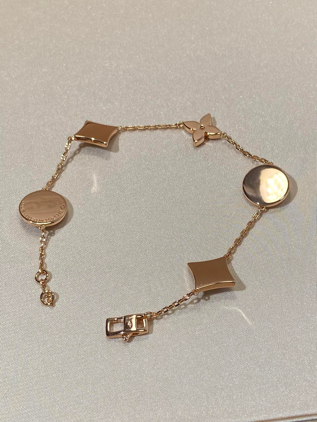 ¡®Loco¡¯STAR AND SUN 5 MOTIF MOP PINK GOLD BRACELET