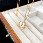 [Loco]LUCKY MOVE MOP PINK GOLD NECKLACE