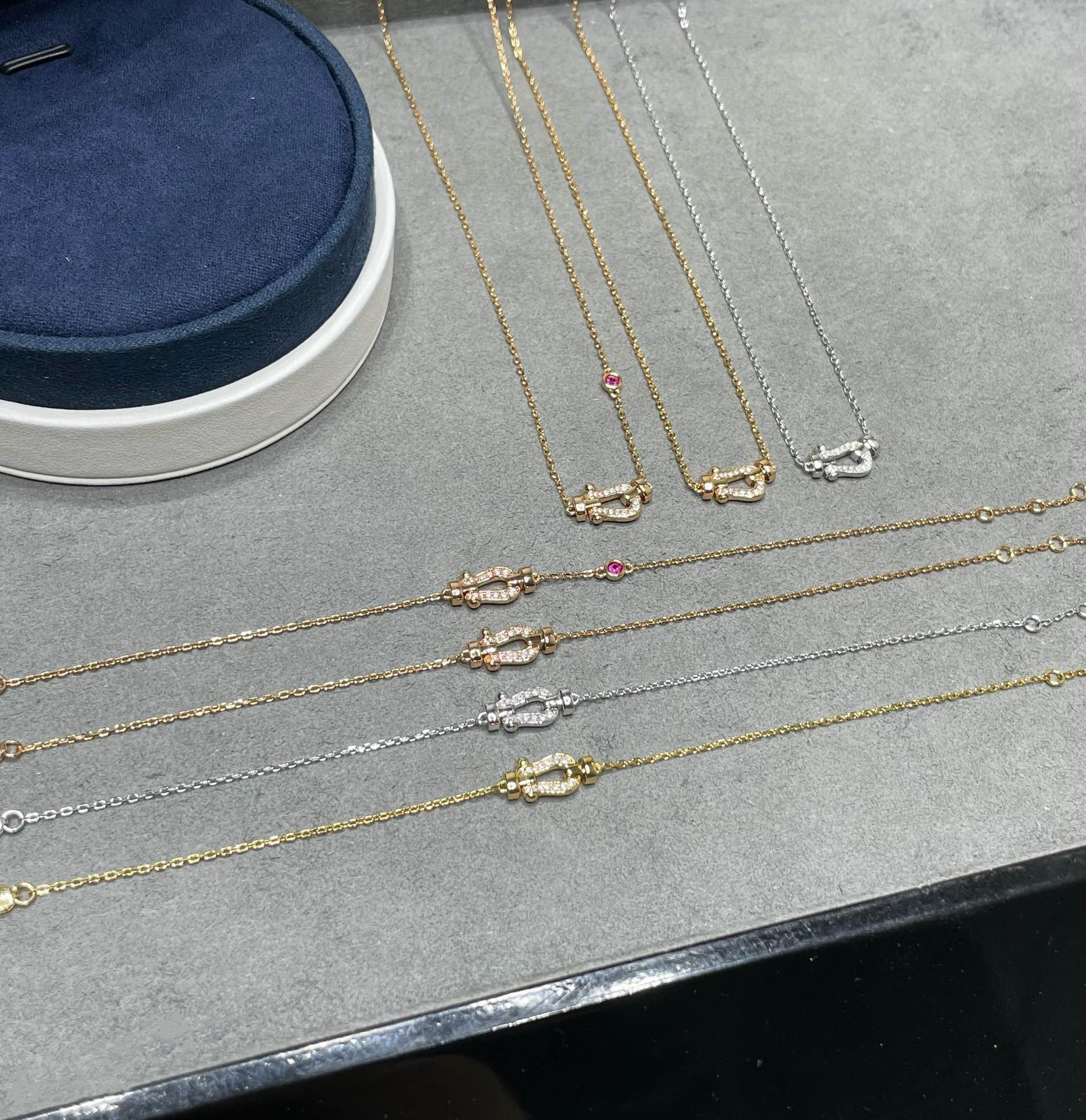 ¡®Loco¡¯FORCE 10 DIAMOND PINK GOLD NECKLACE