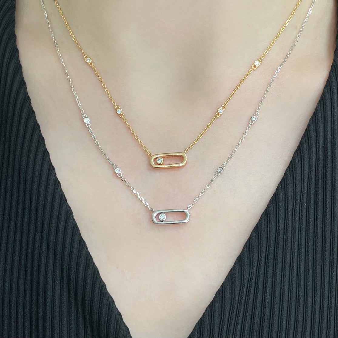 [Loco]MOVE UNO DIAMOND NECKLACE