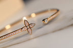 ¡®Loco¡¯IDYLLE GOLD OPEN BRACELET DIAMOND PAVED