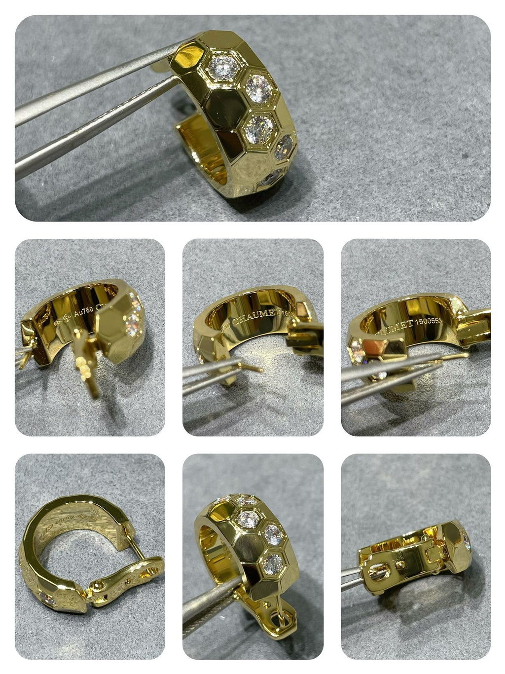 ¡®Loco¡¯BEE LOVE DIAMOND HOOP EARRINGS