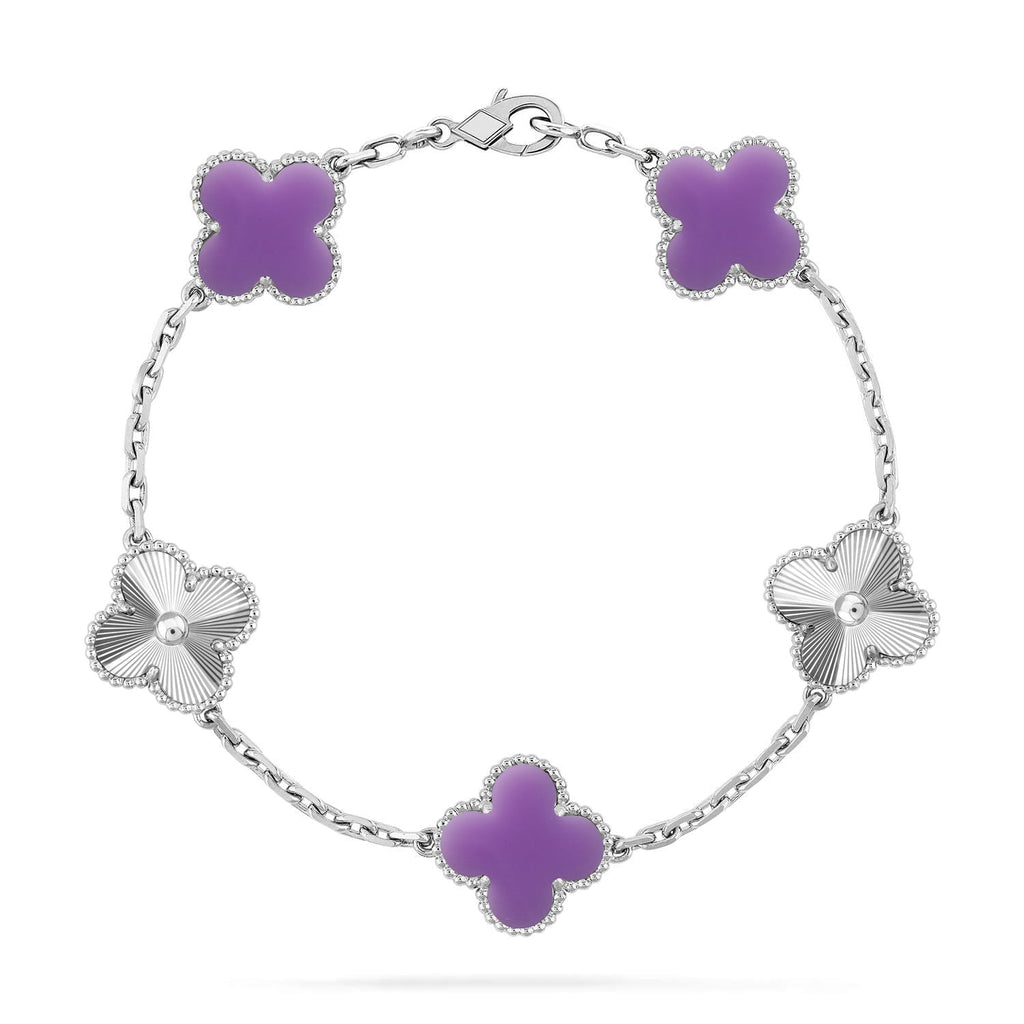 [Loco]New CLOVER 5 MOTIF LIGHT PURPLE BRACELET COLLECTION
