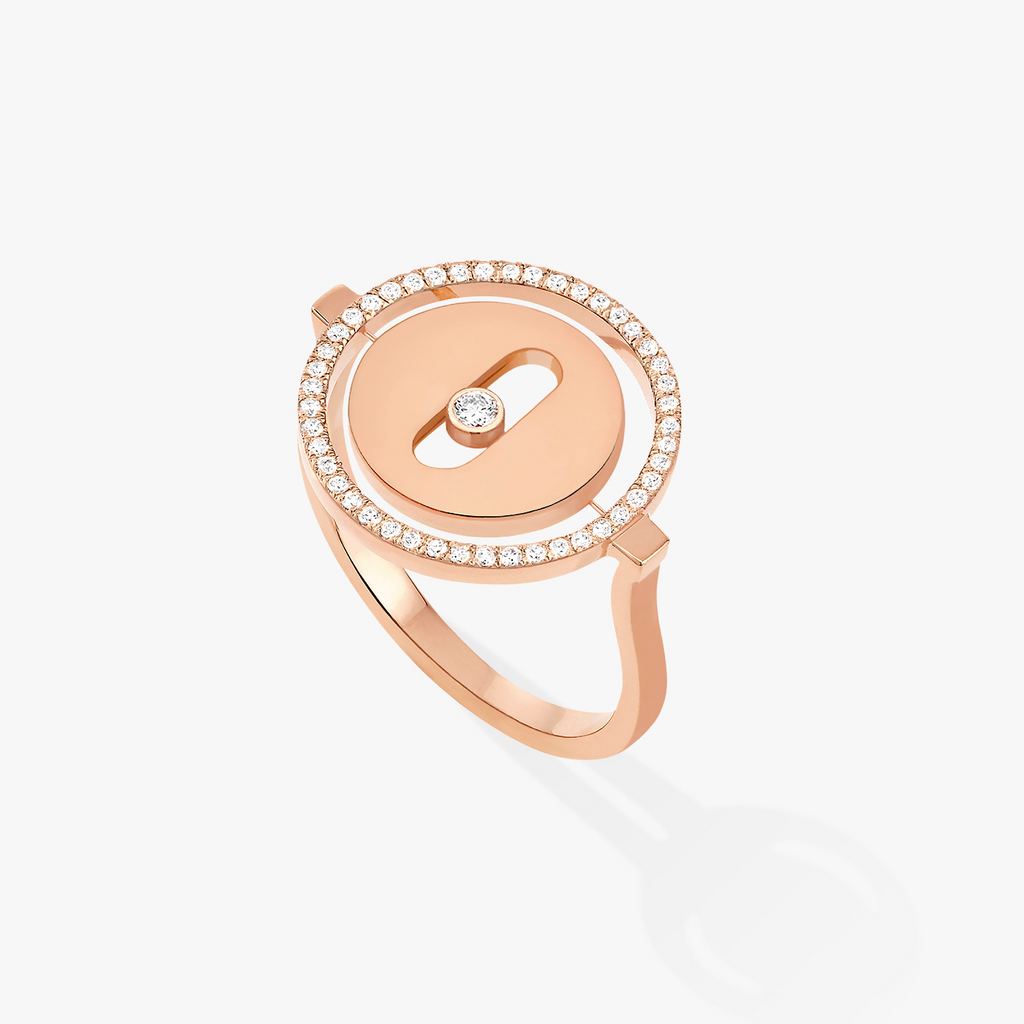 [Loco]LUCKY MOVE PINK GOLD DIAMOND RING