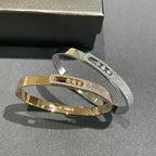 [Loco]Move Noa Rose Gold Pavé Diamond Bangle Bracelet