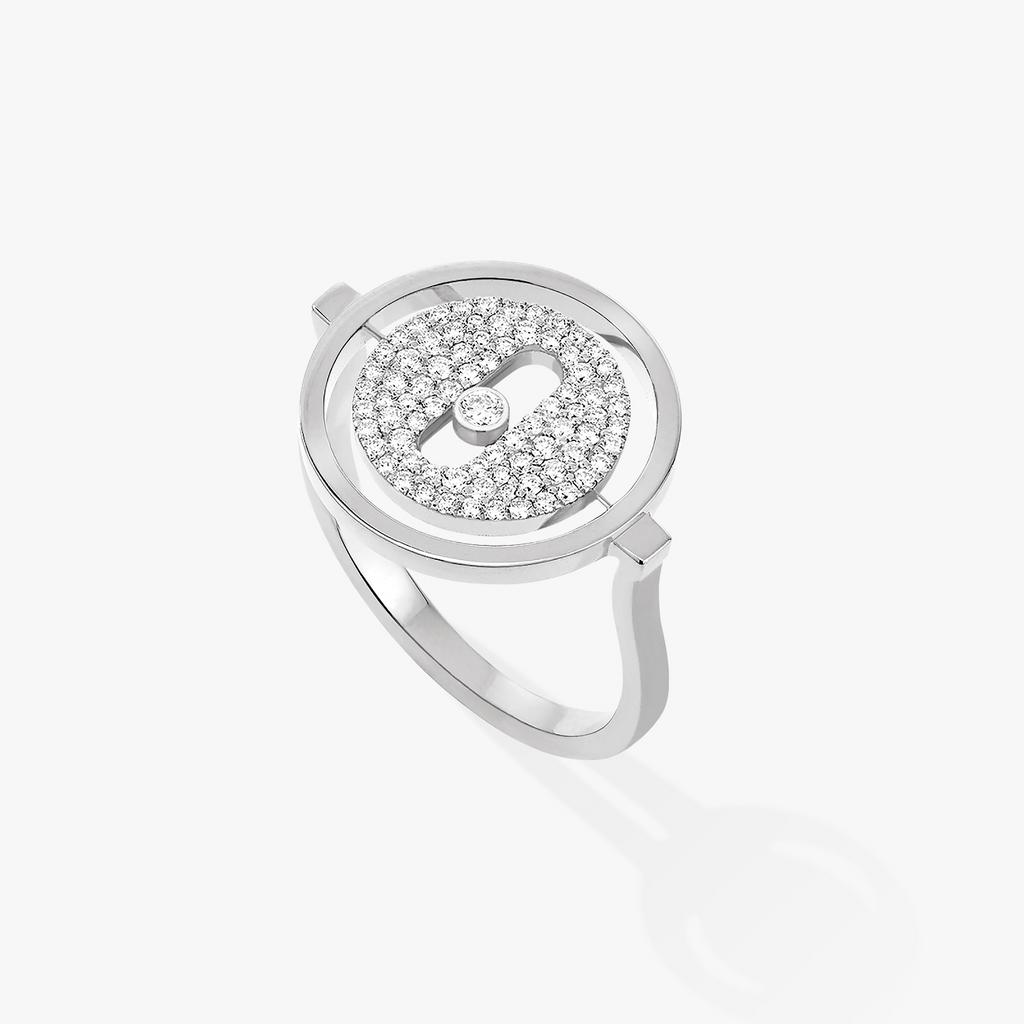 [Loco]LUCKY MOVE PAVED SILVER DIAMOND RING
