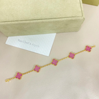 [Loco ]New CLOVER 5 MOTIFS PINK MOP BRACELET COLLECTION