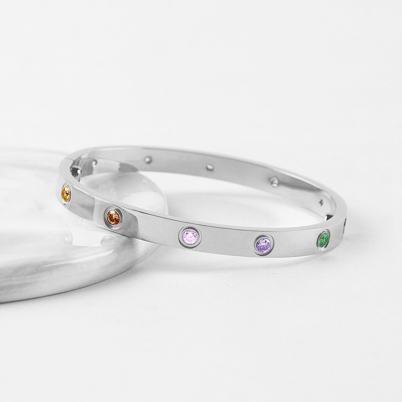[Loco] 2026 NEW 6.1MM COLORED GEMSTONE BRACELET