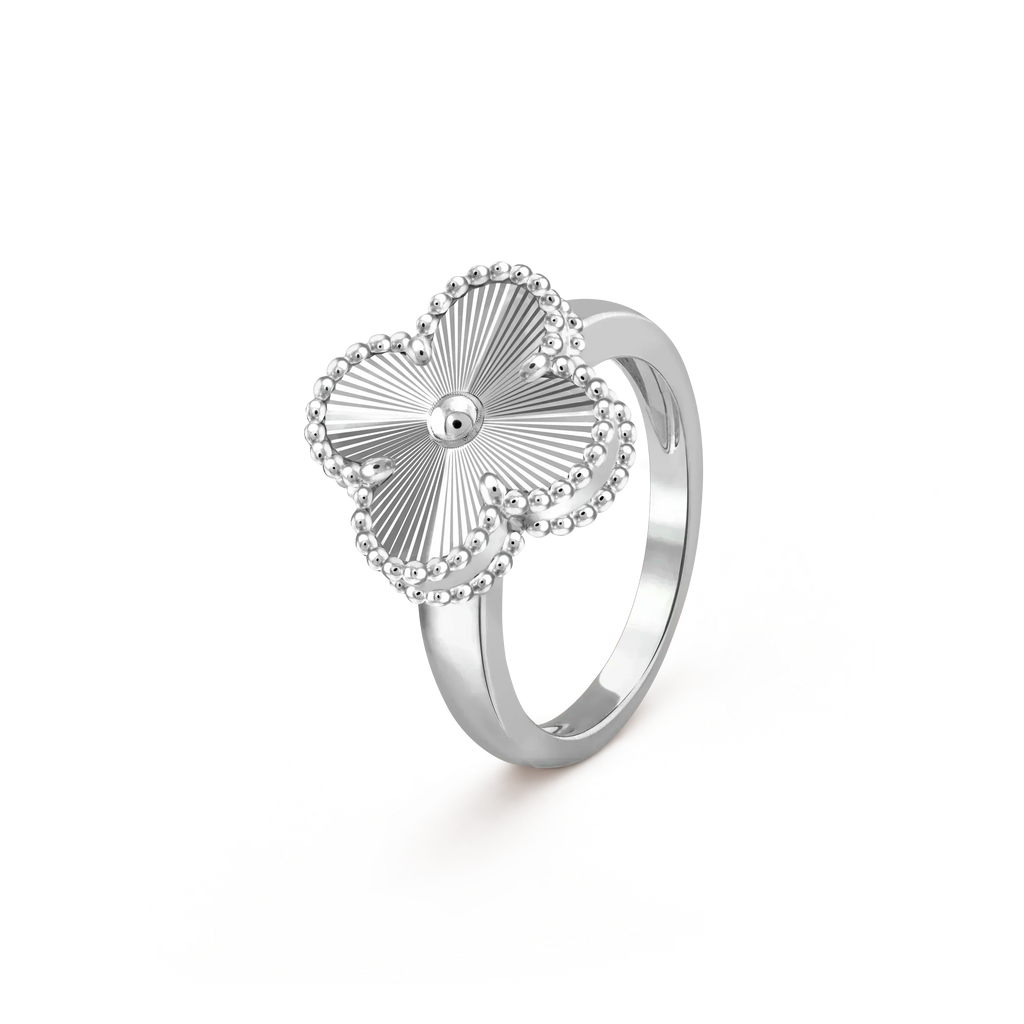 ¡®Loco¡¯CLOVER SILVER RING