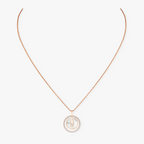 [Loco]LUCKY MOVE 1 DIAMOND WHITE MOTHER OF PEARL PINK GOLD DIAMOND NECKLACE