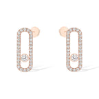 [Loco]MOVE UNO STUD DIAMOND PAVED EARRINGS