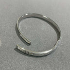 [Loco]Move Noa Rose Gold Pavé Diamond Bangle Bracelet
