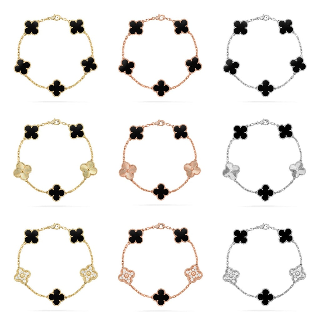 [Loco]New CLOVER 5 MOTIF ONYXS BRACELET COLLECTION