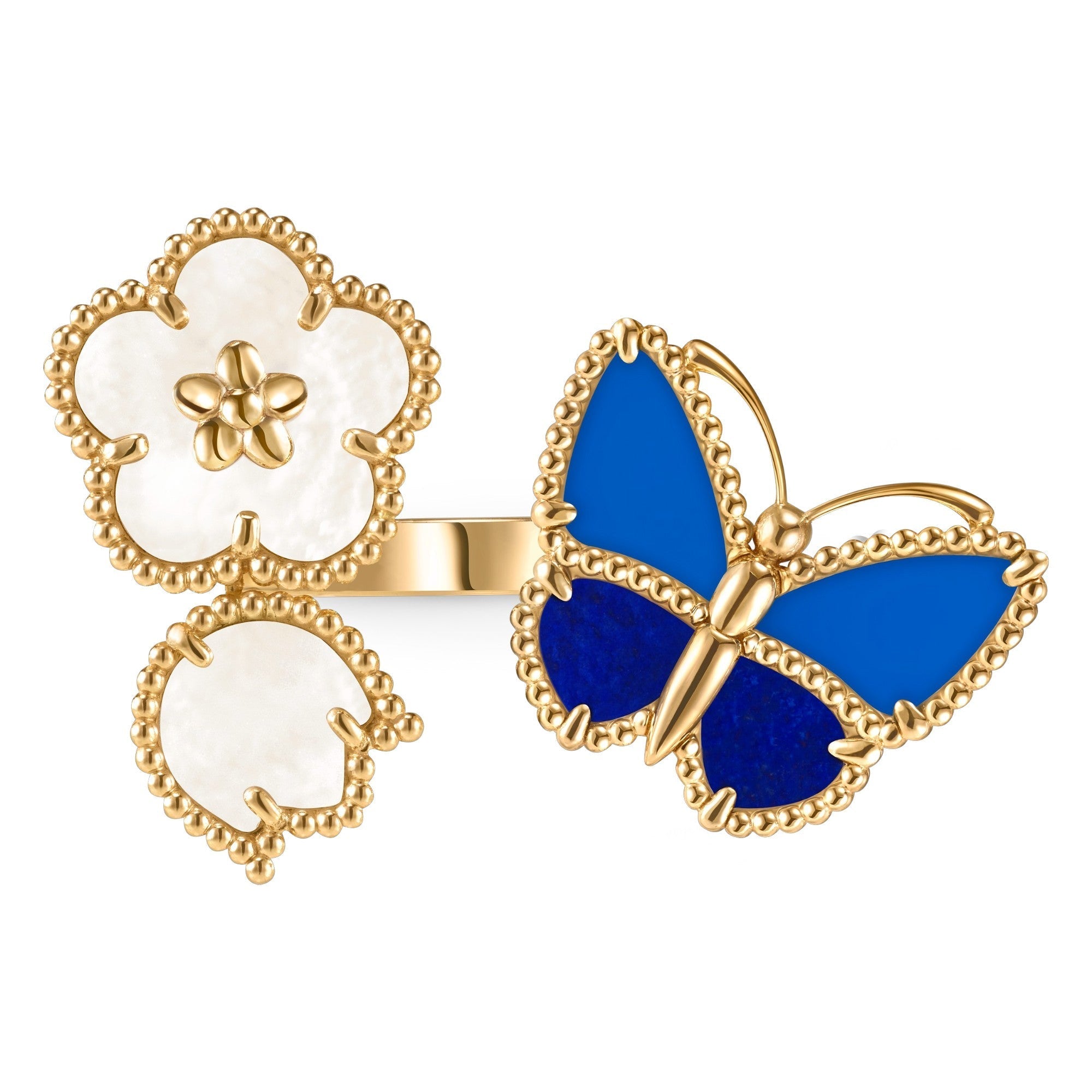 [Loco JURI]LUCKY SPRING BUTTERFLY OPEN-FACE RINGS