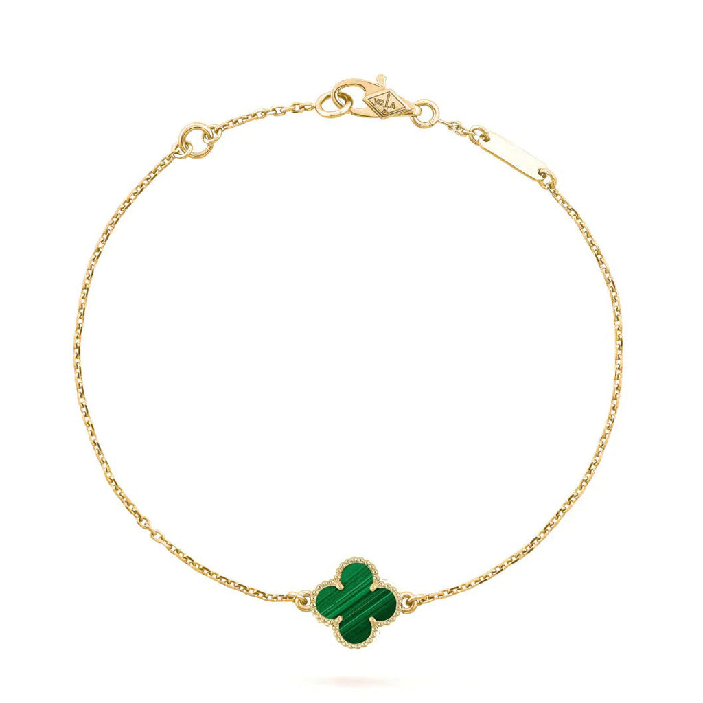 ¡®Loco¡¯CLOVER BRACELET MALACHITE 1 MOTIF
