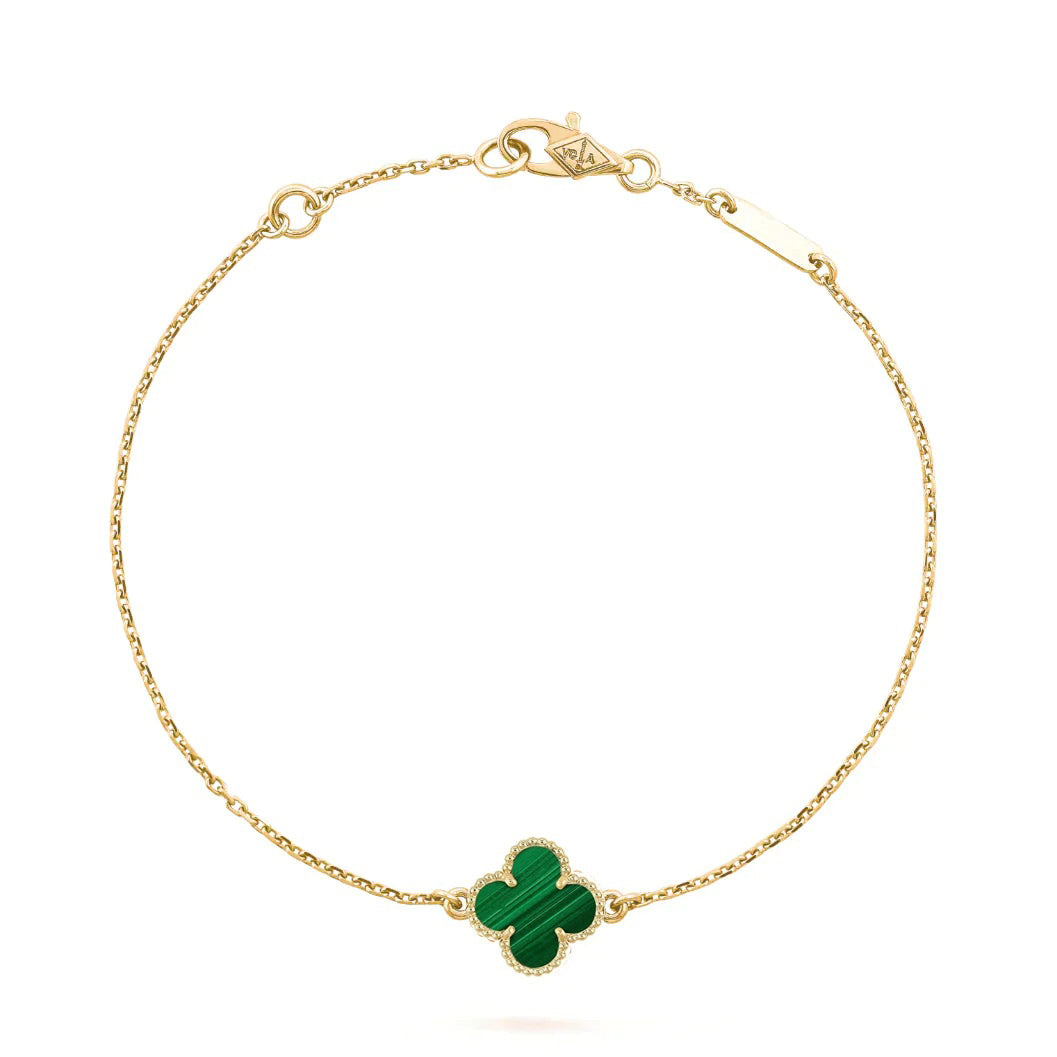 ¡®Loco¡¯CLOVER BRACELET MALACHITE 1 MOTIF