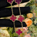[Loco]NEW CLOVER 5 MOTIFS PINK ENAMEL BRACELET