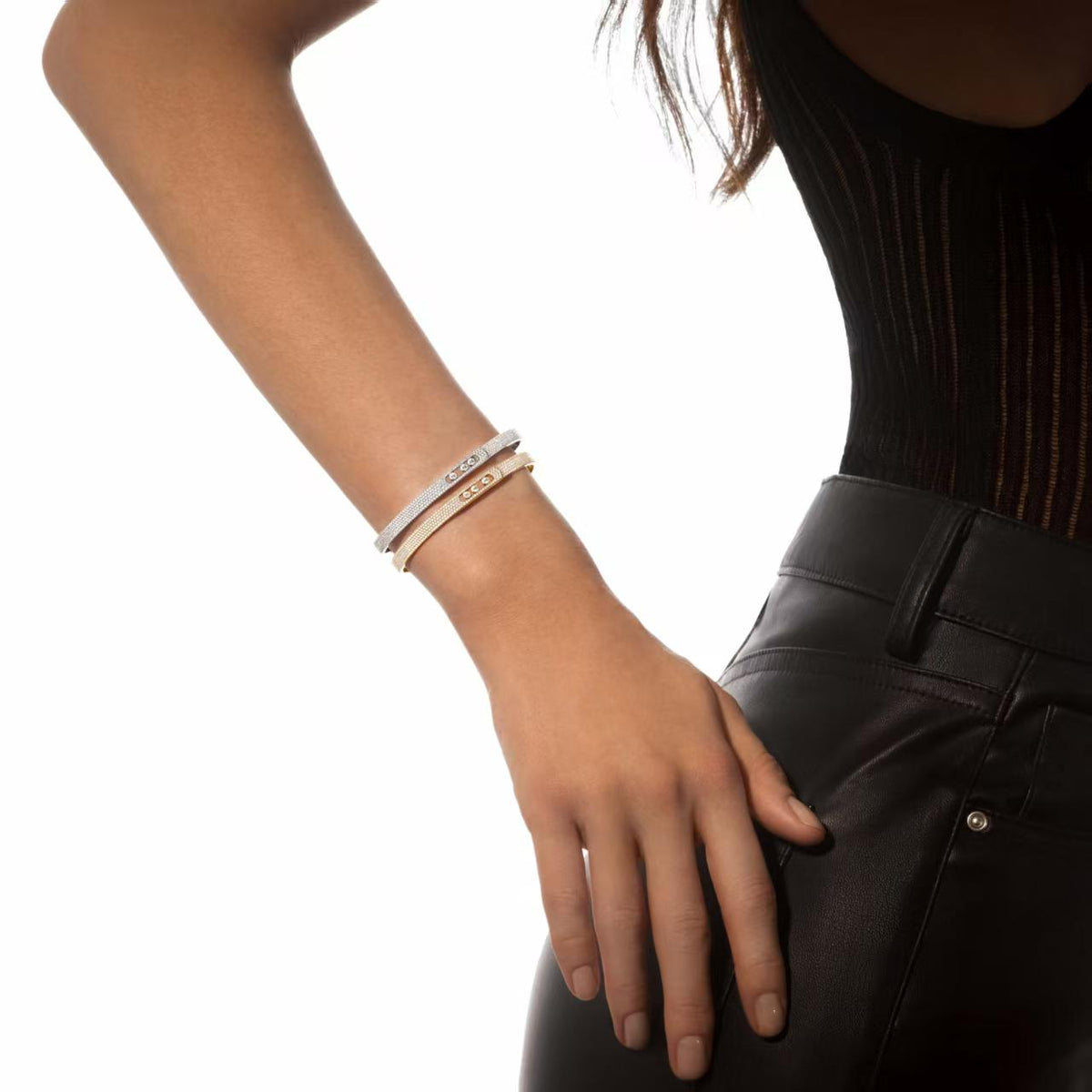 [Loco]Move Noa Full Pavé Diamond Bangle Bracelet