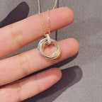 ¡®Loco¡¯TRINITY NECKLACE GOLD  DIAMONDS