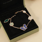 [Loco JURI]LUCKY SPRING BUTTERFLY 5 MOTIF BRACELET