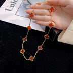 ¡®Loco¡¯CLOVER 10 MOTIFS CARNELIAN NECKLACE