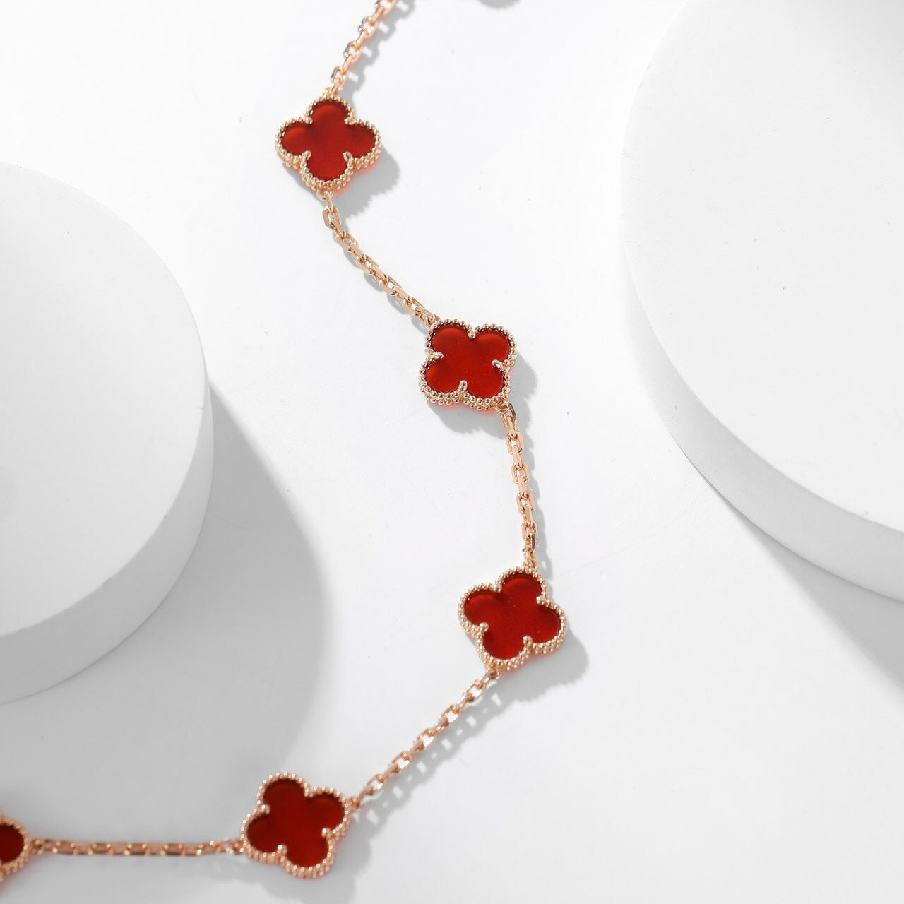 ¡®Loco¡¯CLOVER 10 MOTIFS CARNELIAN NECKLACE
