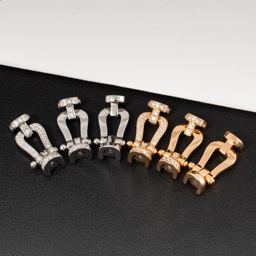 ¡®Loco¡¯FORCE LARGE HORSESHOE HALF DIAMOND BRACELET GOLD