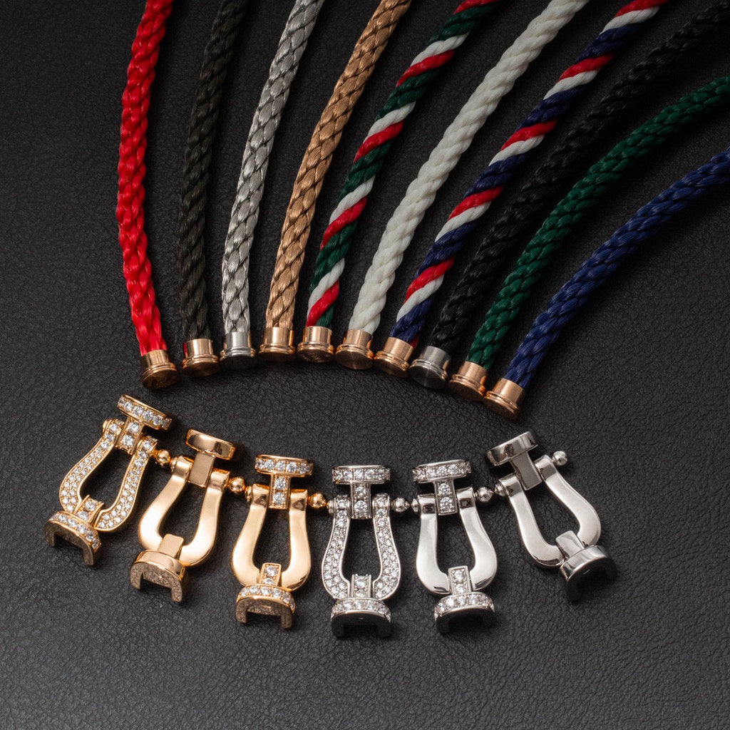 ¡®Loco¡¯FORCE LARGE HORSESHOE HALF DIAMOND BRACELET GOLD