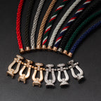 ¡®Loco¡¯FORCE LARGE HORSESHOE HALF DIAMOND BRACELET GOLD