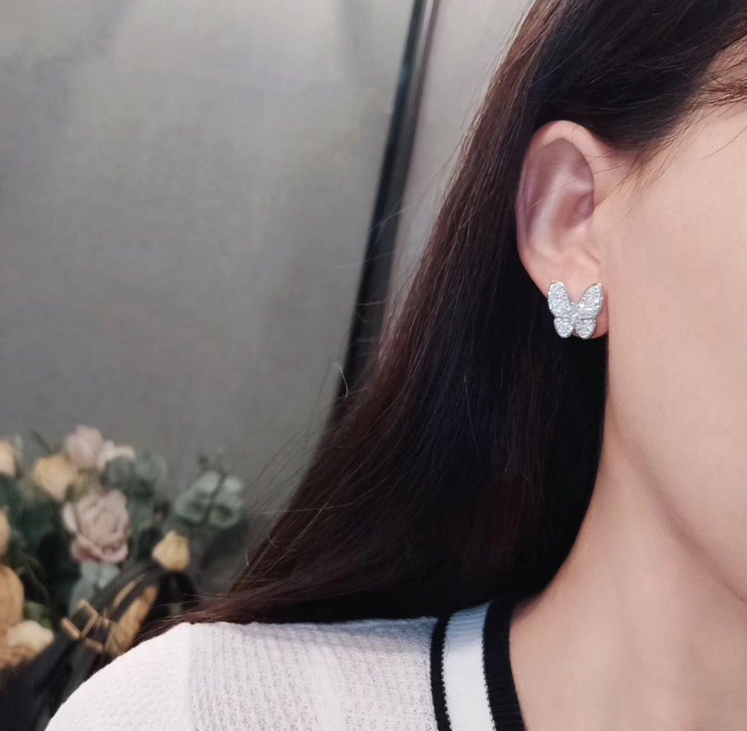 ¡®Loco¡¯BUTTERFLY ALL DIAMOND EARRINGS